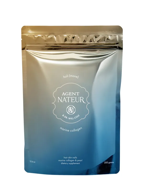 holi (mane) marine collagen peptides and pearl hair, skin, nails, 2 daily supplements combined - Agent Nateur
