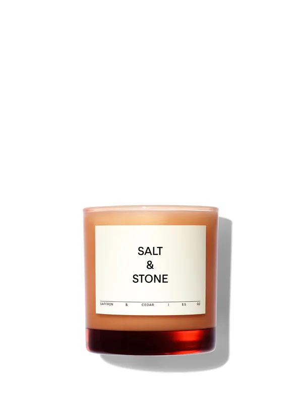 Saffron & Cedar Candle - Salt & Stone