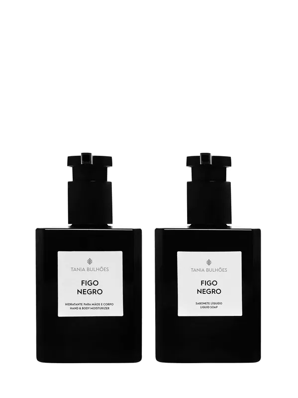 Liquid Soap Figo Negro + Hand & Body Lotion Figo Negro - Tania Bulhoes