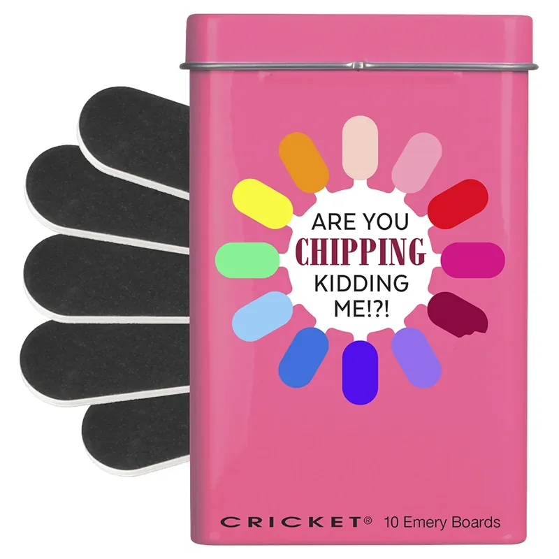 Cricket Are You Chipping Kidding Me?! Emery Board Tin 1kit