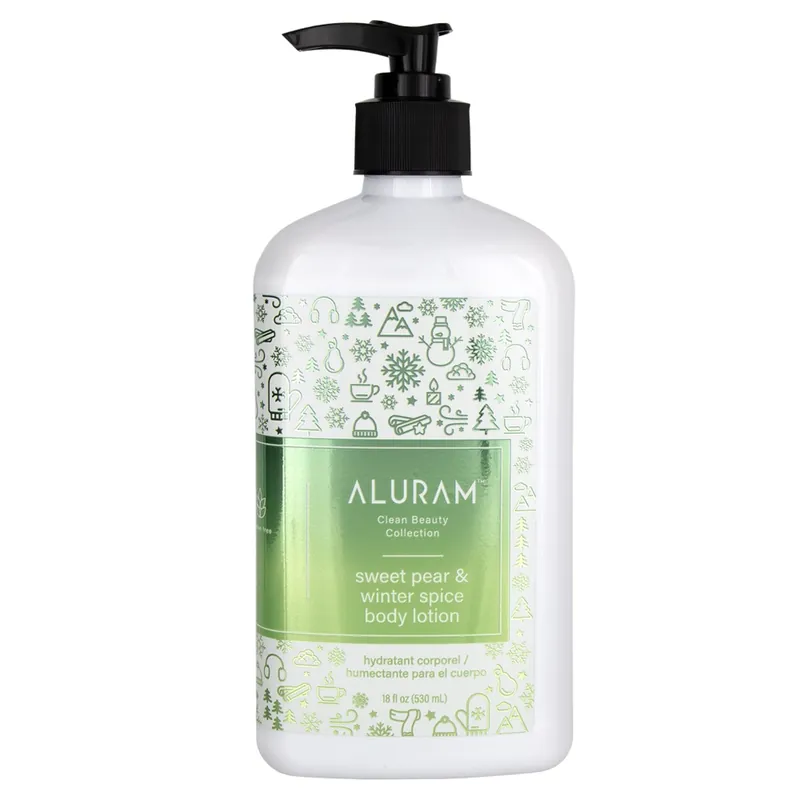 Aluram Sweet Pear & Winter Spice Body Lotion 18oz