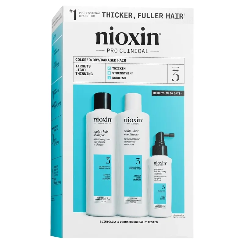 Nioxin Pro Clinical System 3 Introductory Kit 3piece