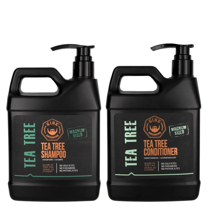 GIBS Grooming Tea Tree Shampoo & Conditioner Duo 33.8 oz 2piece