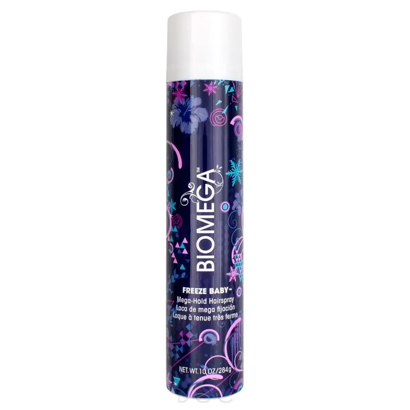 BIOMEGA Freeze Baby Mega Hold Hairspray 10oz