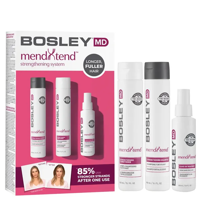 BosleyMD mendXtend Strengthening System - Longer Fuller Hair 3piece