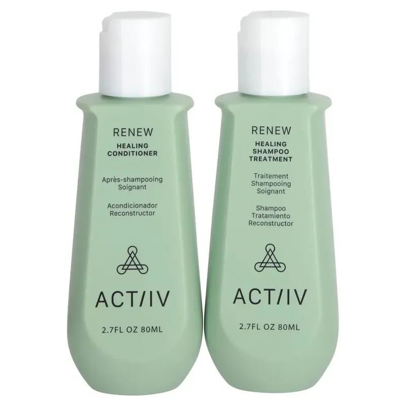 Actiiv Renew Cleansing Treatment, Healing Conditioner Travel Kit 1kit