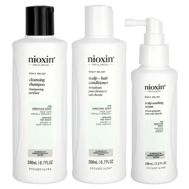 Nioxin Pro Clinical Scalp Relief System Kit for Sensitive Scalp 3piece