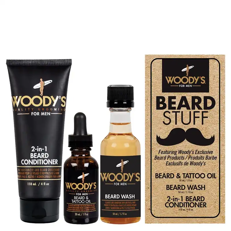 Woodys Beard Stuff Kit 3piece
