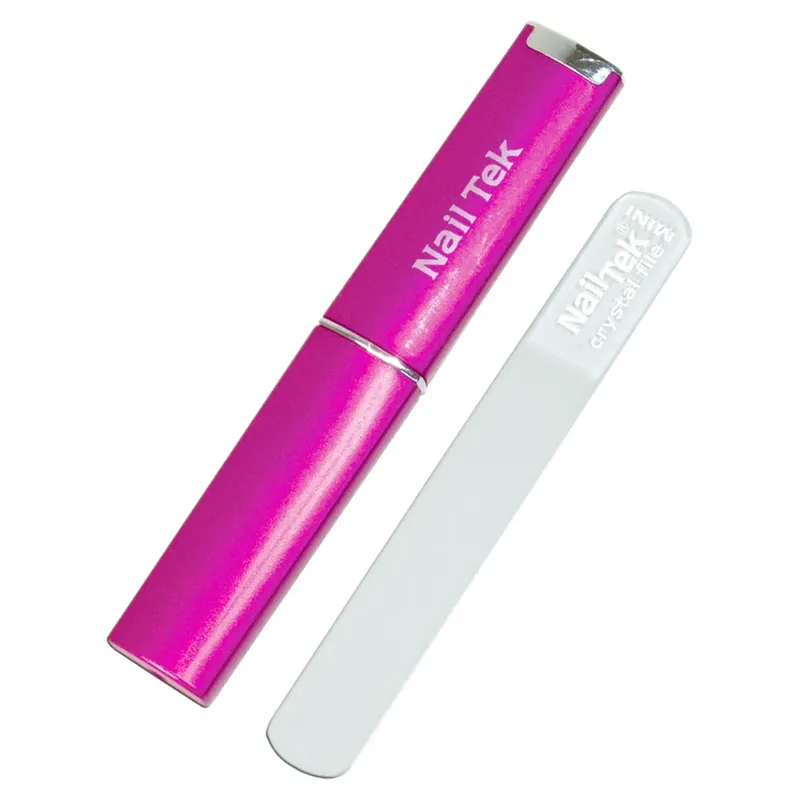 Nail Tek Mini Crystal File With Fuchsia Companion Case 3inches