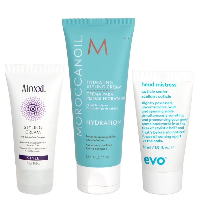 BCC Exclusive Styling Cream Sampler Trio Travel Sized 3piece