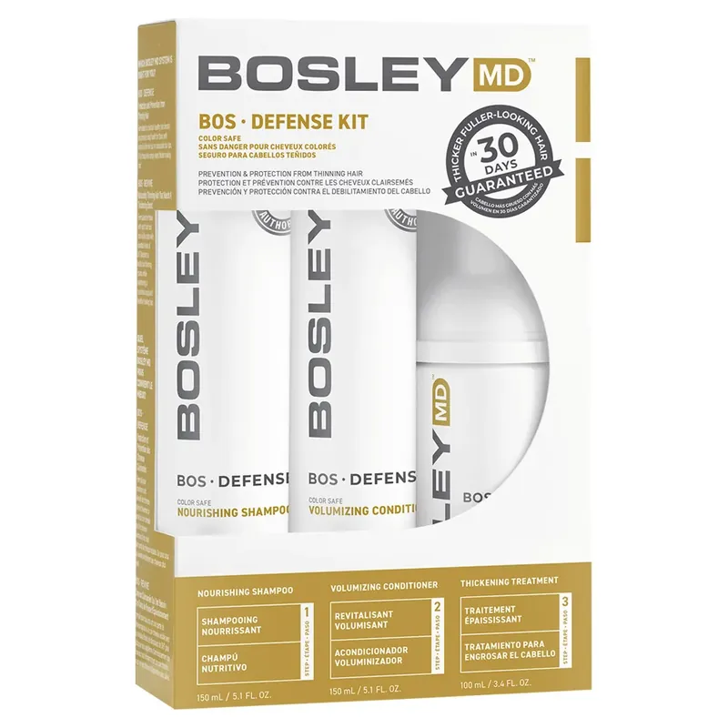BosleyMD BosDefense Volumizing System Color Safe 30 Day Kit 3piece