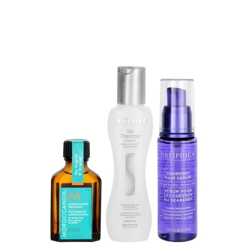 BCC Exclusive Hair Oil Medium-Coarse Sampler Trio Travel Sized 3piece