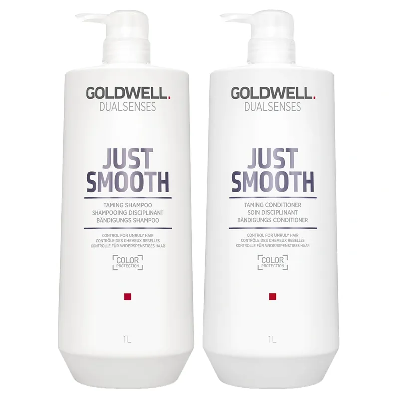 Goldwell Dualsenses Just Smooth Taming Shampoo & Conditioner Set 33.8 oz 2piece