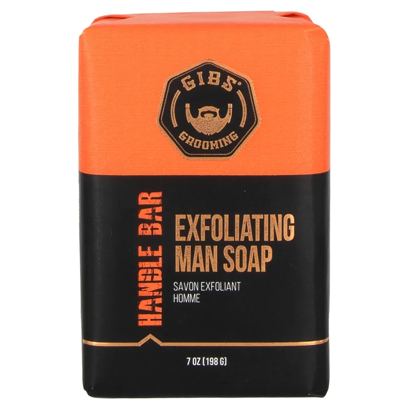 GIBS Grooming Handle Bar Exfoliating Man Soap 7oz
