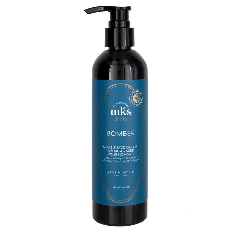 MKS Eco Bomber Men's Shave Cream - Sandalwood Scent 10oz