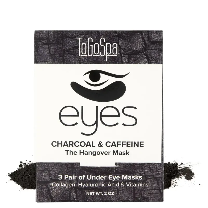 ToGoSpa Charcoal & Caffeine Eyes The Hangover Mask 3applications