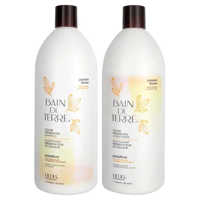 Bain de Terre Passion Flower Color Preserving Shampoo & Conditioner Duo 33.8 oz 2piece