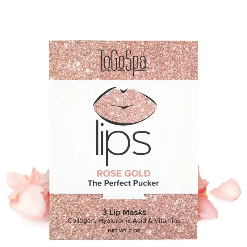 ToGoSpa Rose Gold LIPS Mask 3piece