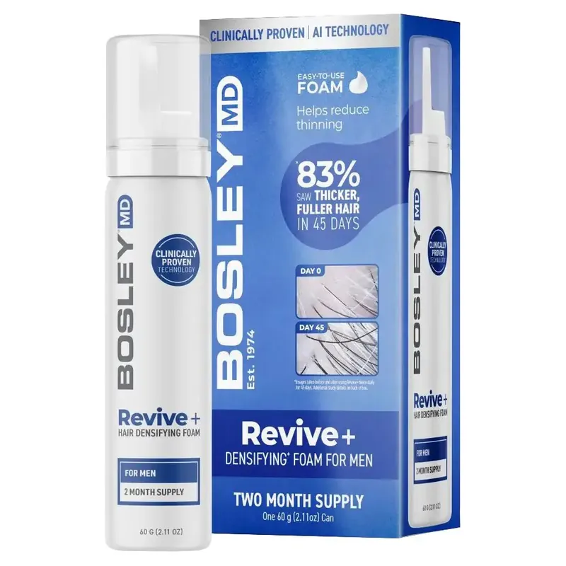 BosleyMD Revive+ Hair Densifying Foam for Men 2oz
