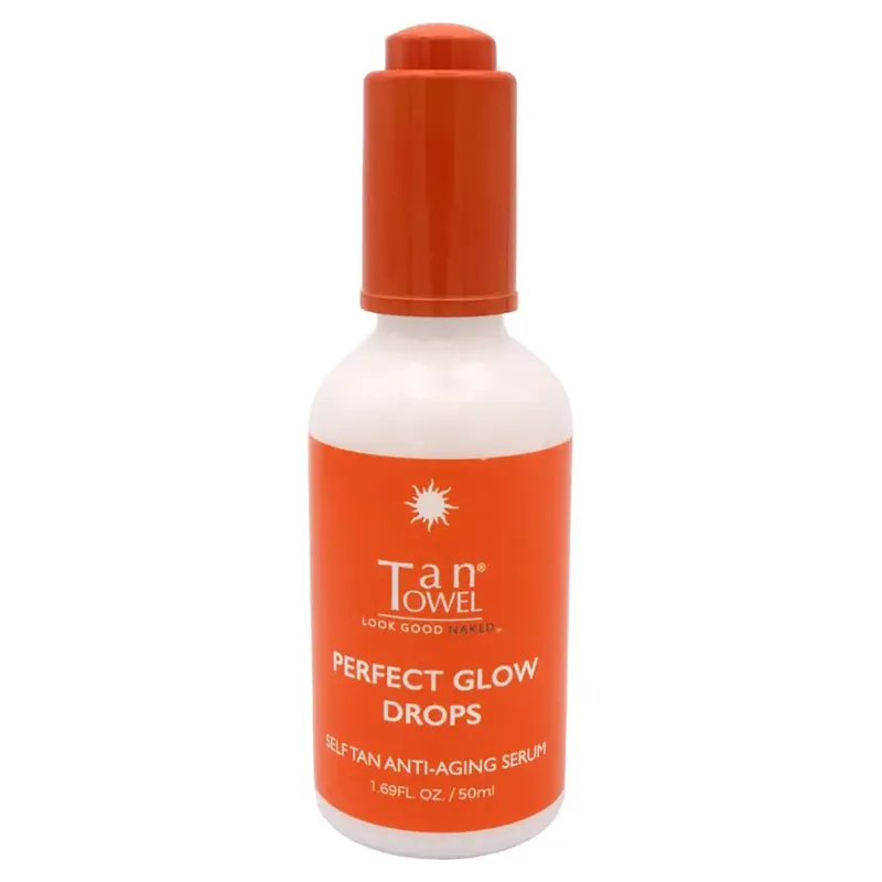 TanTowel Perfect Glow Drops - Self-Tan Anti-Aging Serum 1.69oz