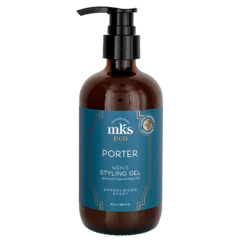 MKS Eco Porter Men's Styling Gel - Sandalwood Scent 8oz