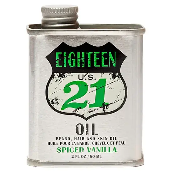 18.21 Man Made Beard, Hair and Skin Oil - Spiced Vanilla 2oz