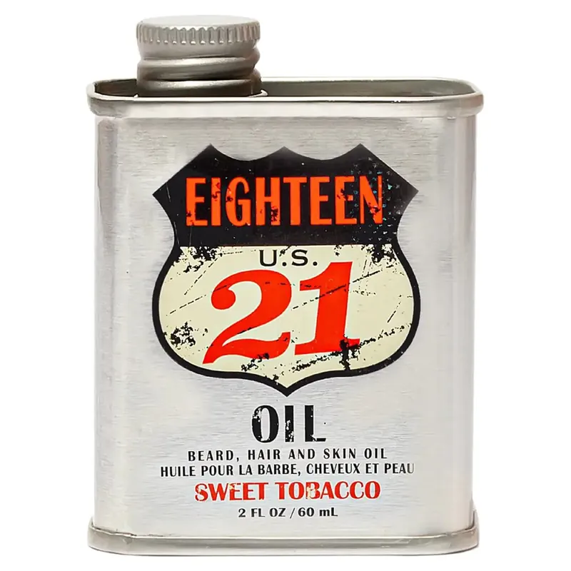 18.21 Man Made Beard, Hair and Skin Oil - Sweet Tobacco 2oz