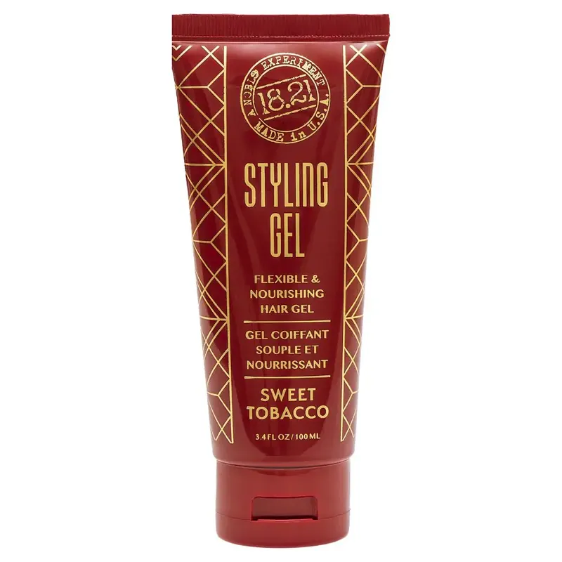 18.21 Man Made Styling Gel Flexible & Nourishing Hair Gel - Sweet Tobacco 3.4oz