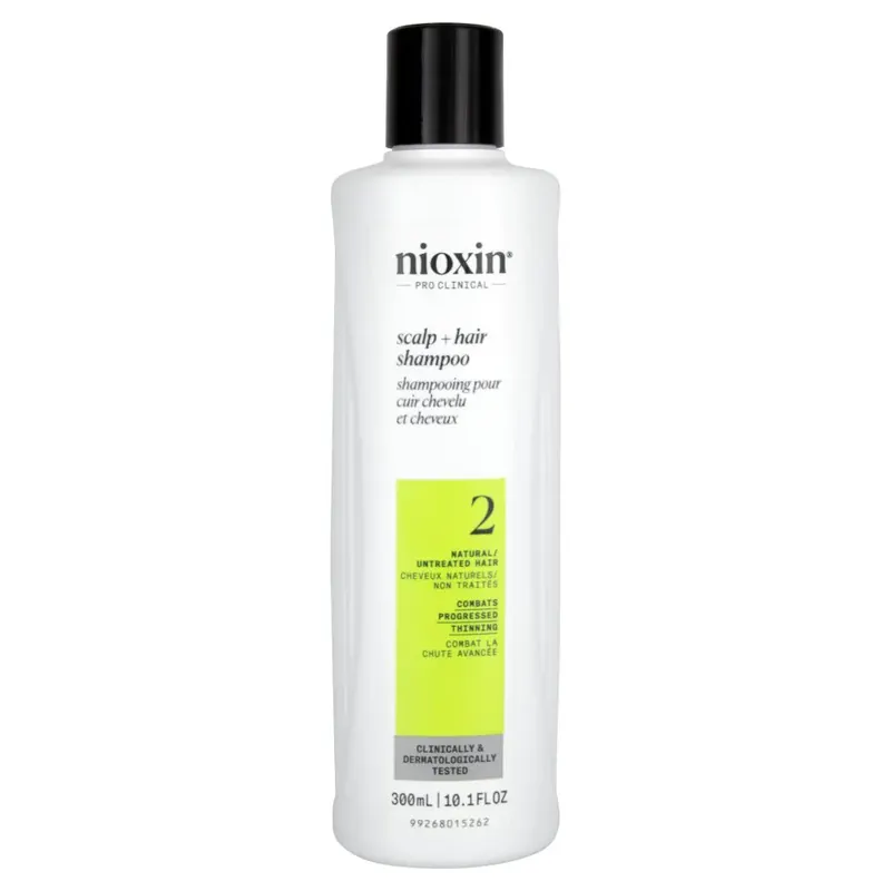 Nioxin Pro Clinical System 2 Scalp + Hair Shampoo for Natural/Untreated Hair