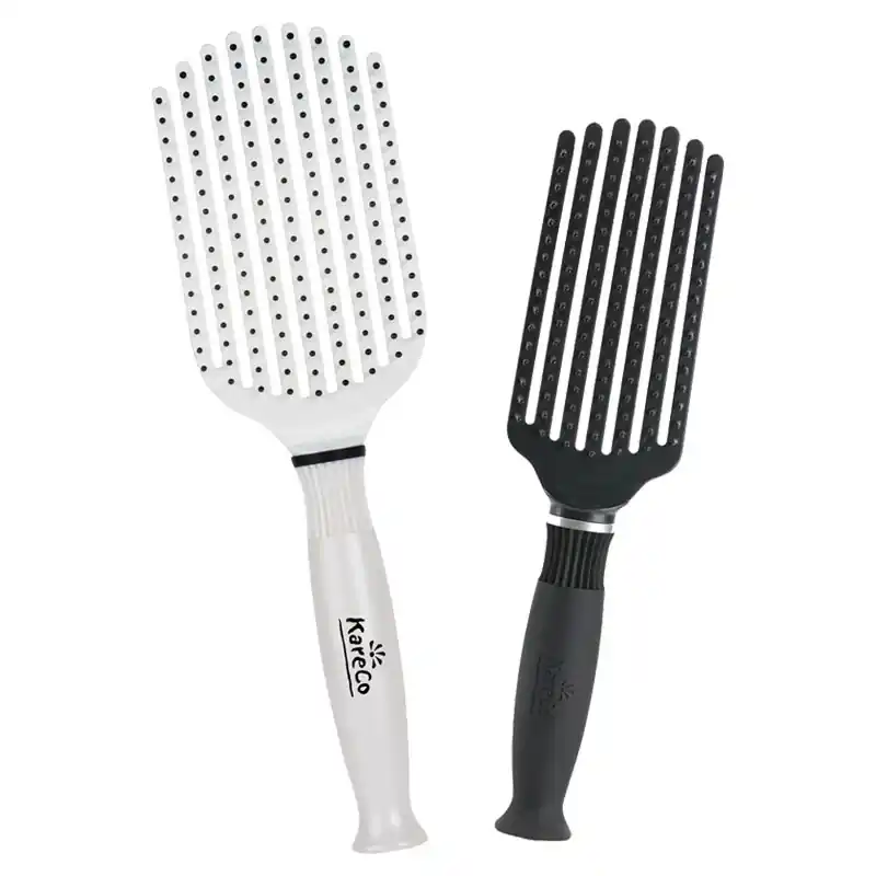 KareCo Tangle Buster Pearl and Black Brush Pack 2piece