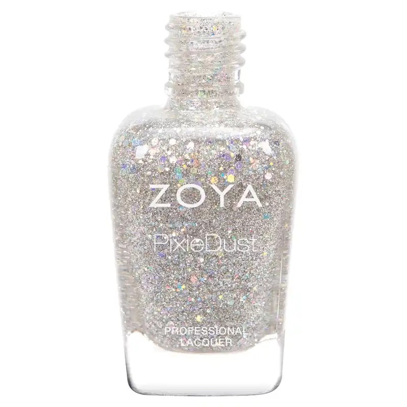 Zoya Nail Polish - Cosmo #ZP717 Silver Grey PixieDust 0.5oz
