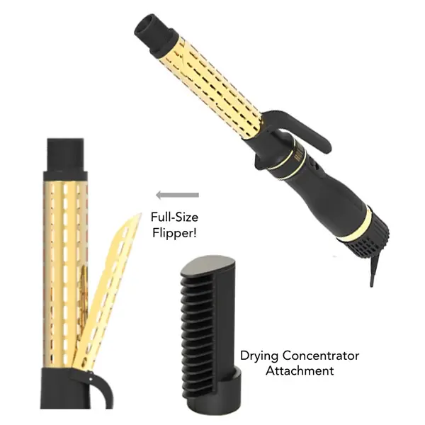 Hot Tools 24K Gold One-Step Dryer & Curler 3piece