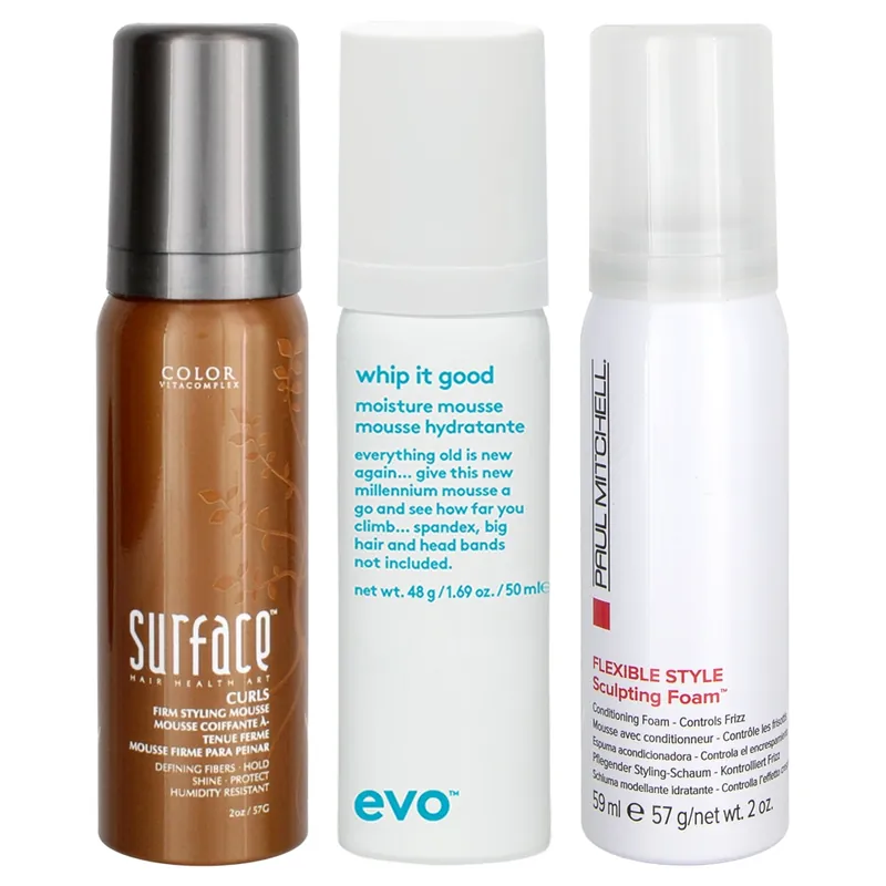 BCC Exclusive Curly Mousse Sampler Trio Travel Sized 3piece