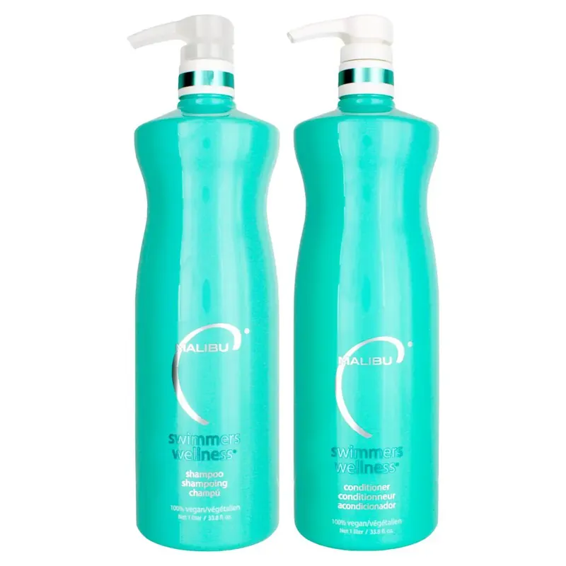 Malibu C Swimmers Wellness Shampoo & Conditioner Set 33.8 oz 2piece