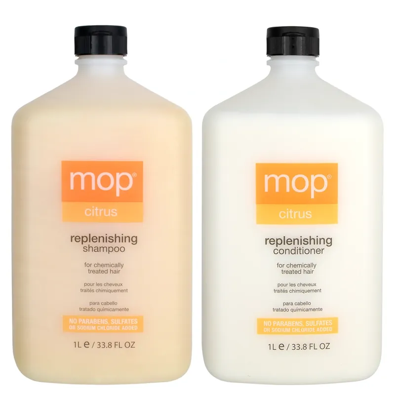 MOP Citrus Replenishing Shampoo & Conditioner Liter Duo 33.8 oz 2piece