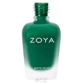 Zoya Matte Velvet - Honor True Emerald Green 0.5oz