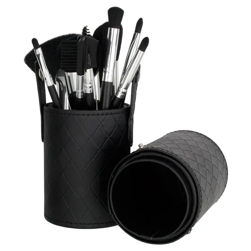 Pure Cosmetics Luxe Brush Set in Quilted Black 10piece