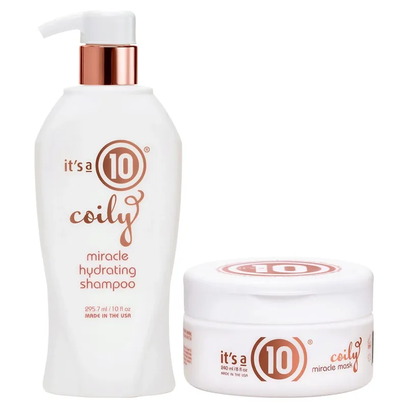 It's A 10 Coily Miracle Hydrating Shampoo & Mask Set 2piece