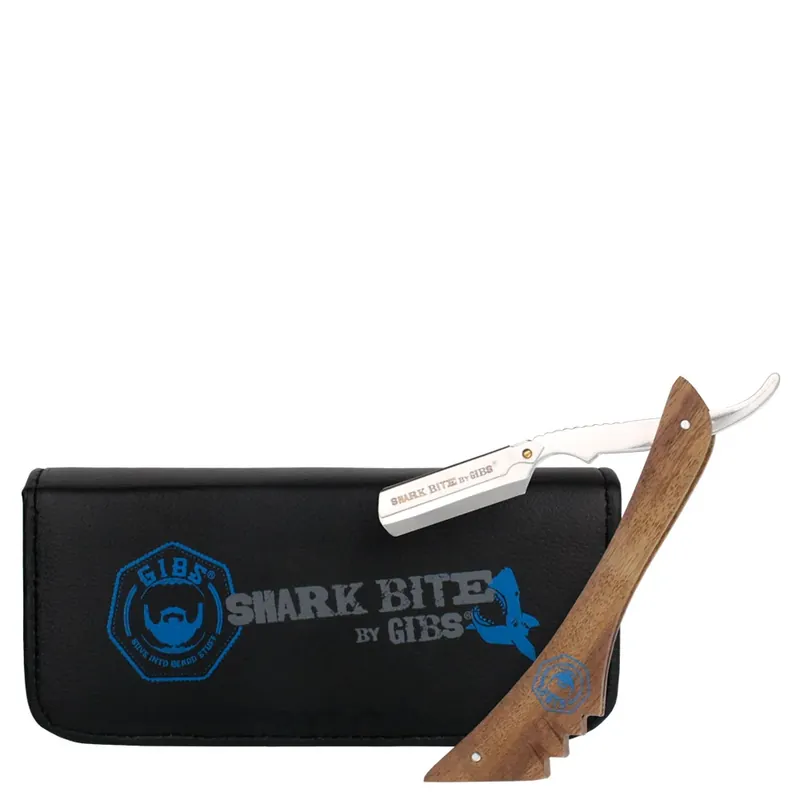 GIBS Grooming Shark Bite Straight Razor 2piece