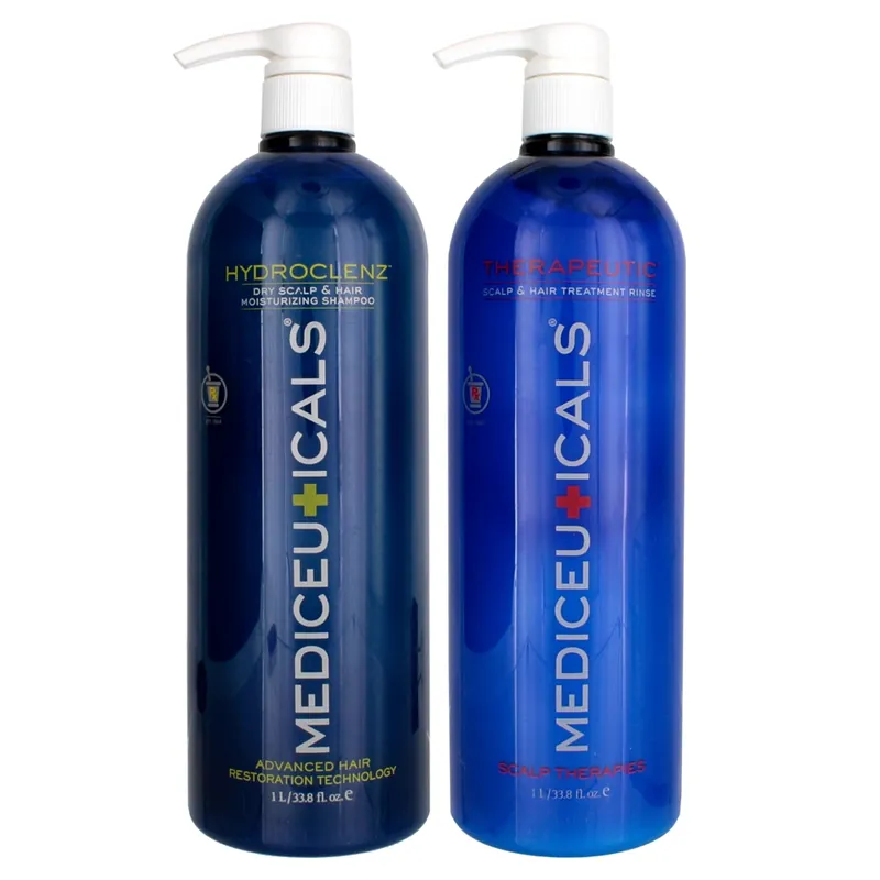 MEDIceuticals HydroClenz Dry Scalp & Hair Moisturizing Shampoo & Therapeutic Scalp & Hair Treatment Rinse Duo 33.8 oz 2piece
