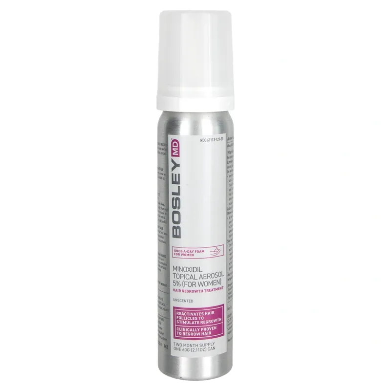 BosleyMD Minoxidil Topical Foam Aerosol 5% For Women 2.11oz