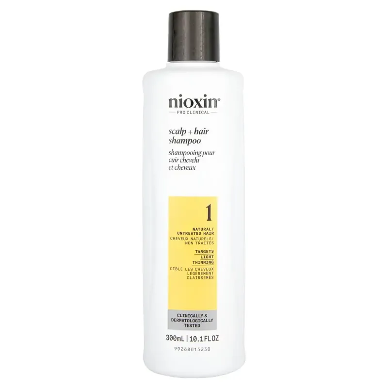 Nioxin Pro Clinical System 1 Scalp + Hair Shampoo for Natural/Untreated Hair
