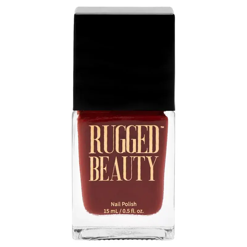 Rugged Beauty Nail Polish - Bonfire Deep Red 0.5oz