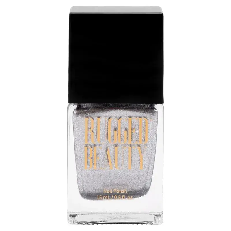 Rugged Beauty Nail Polish - Silver Metallic 0.5oz