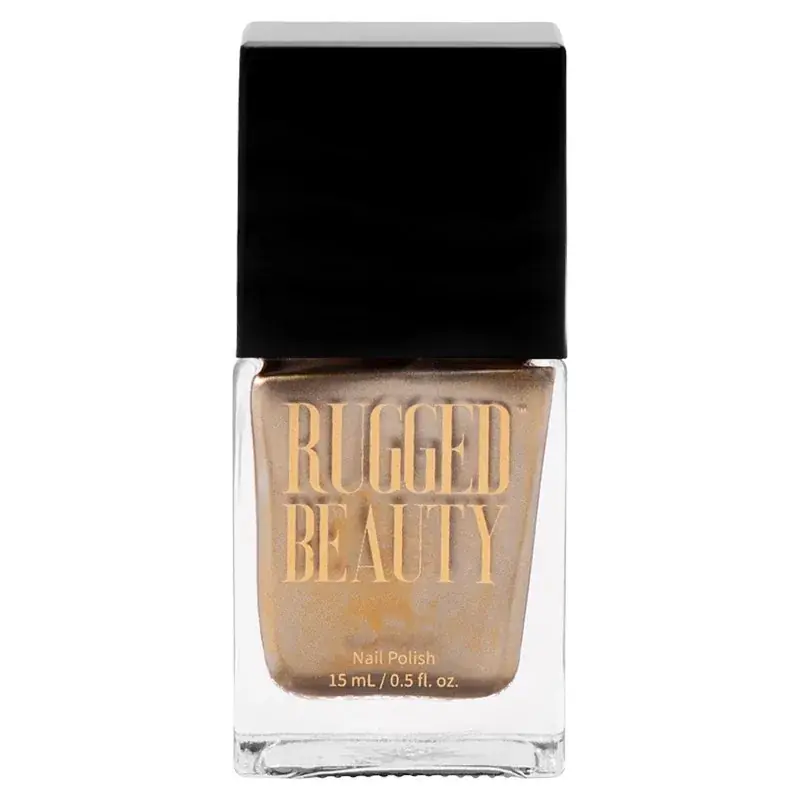 Rugged Beauty Nail Polish - Gold Tinsel Metallic 0.5oz