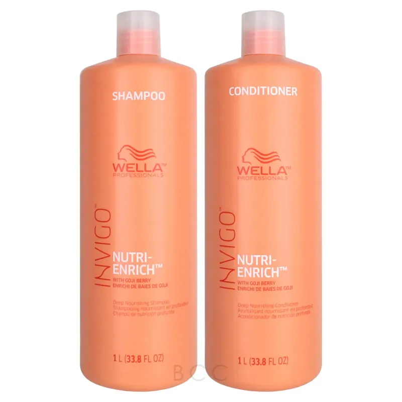 Wella Invigo Nutri-Enrich Deep Nourishing Shampoo & Conditioner Set 33.8 oz 2piece