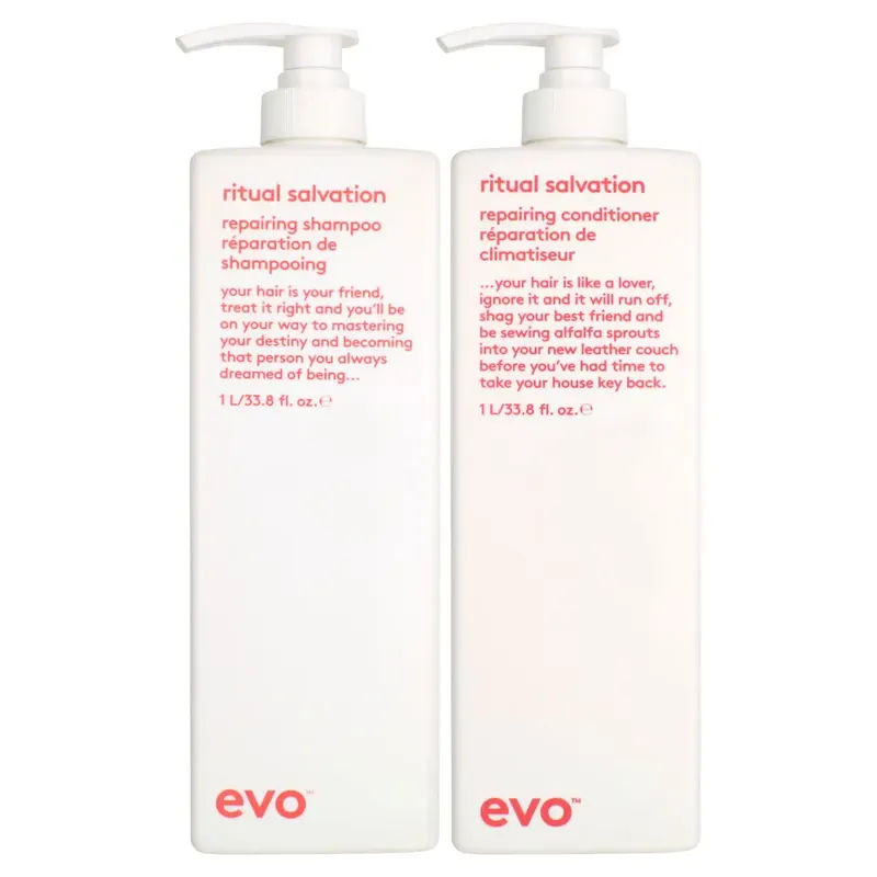 Evo Ritual Salvation Repairing Shampoo & Conditioner Duo 33.8 oz 2piece