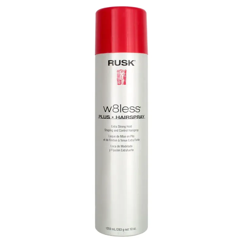 Rusk W8LESS PLUS Extra Strong Hold Shaping and Control Hairspray 10oz