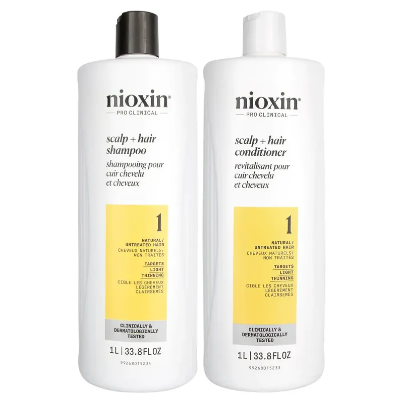Nioxin Pro Clinical System 1 Shampoo & Conditioner Set 33.8 oz 2piece