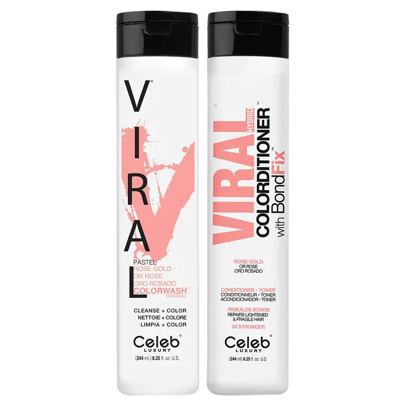 Celeb Luxury Viral Pastel Rose Gold Healthy Color Duo 2piece